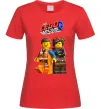 Жіноча футболка The Lego movie 2 Червоний фото