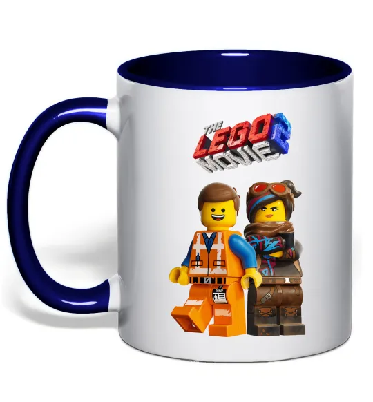 Чашка с цветной ручкой The Lego movie 2 Глубокий темно-синий фото