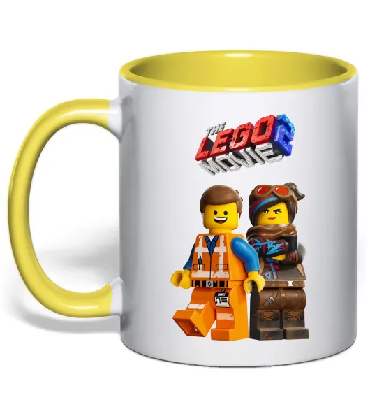 Чашка с цветной ручкой The Lego movie 2 Лимонный фото