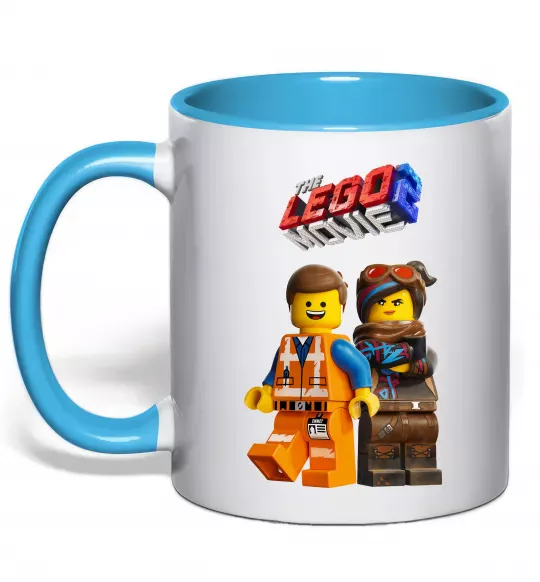 Чашка с цветной ручкой The Lego movie 2 Голубой фото