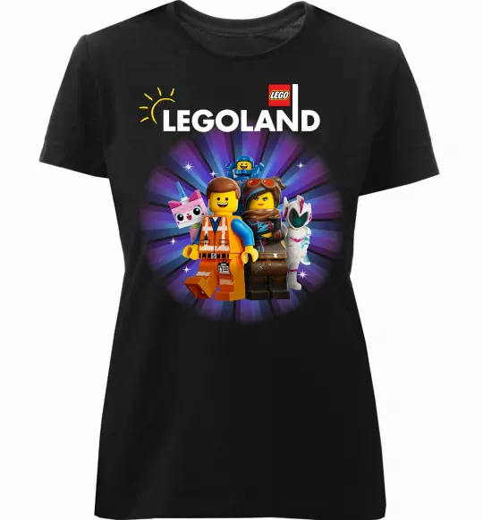 Женская премиум футболка Legoland Черный фото