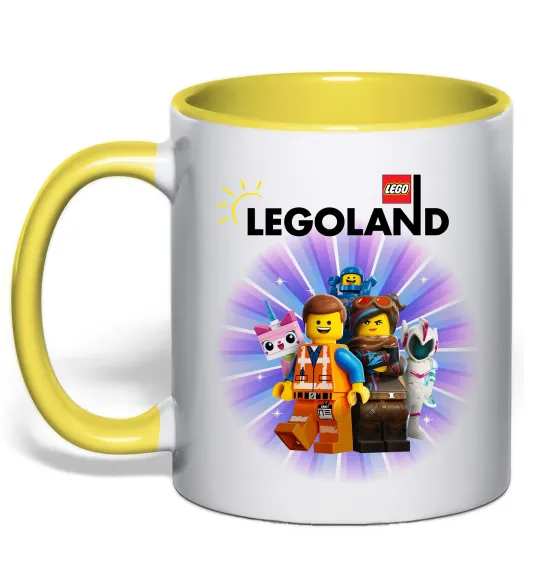 Чашка з кольоровою ручкою Legoland Лимонний фото