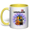 Чашка з кольоровою ручкою Legoland Лимонний фото