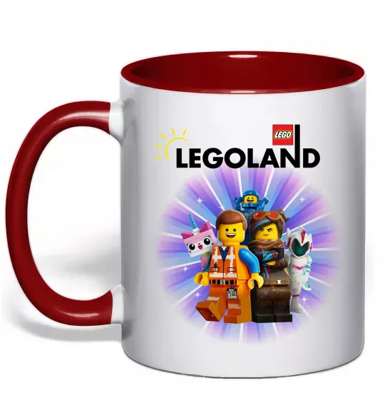 Чашка с цветной ручкой Legoland Красный фото