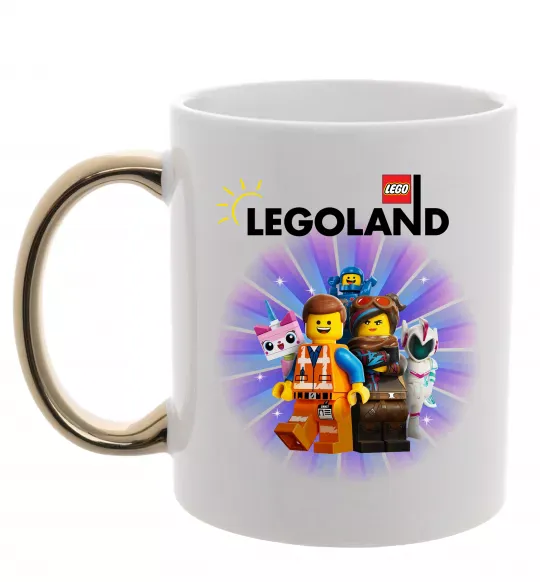 Чашка с цветной ручкой Legoland Золото фото