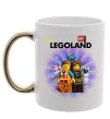 Чашка с цветной ручкой Legoland Золото фото