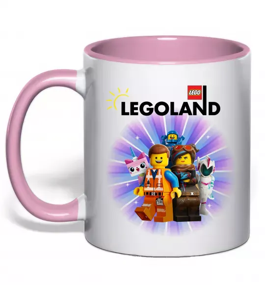 Чашка с цветной ручкой Legoland Нежно розовый фото