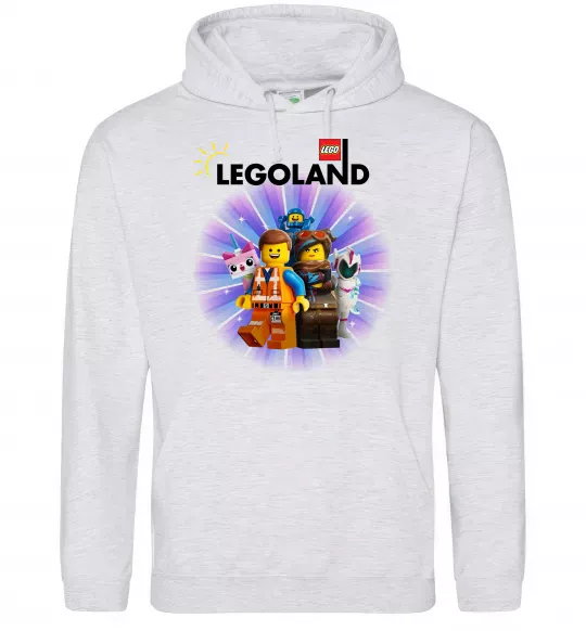 Мужская толстовка (худи) Legoland Серый меланж фото
