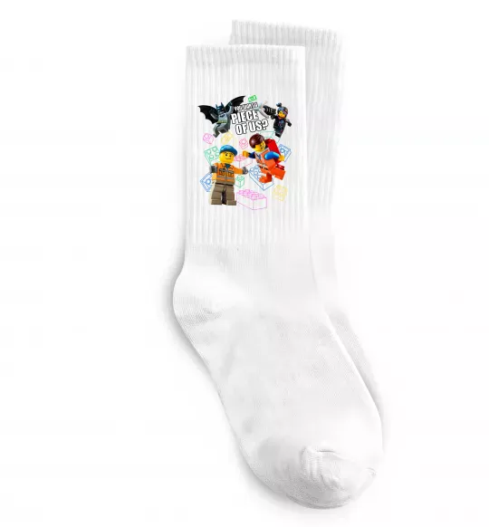 Носки Lego You want a piece of us Белый фото