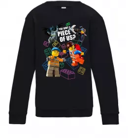 Дитячий світшот Lego You want a piece of us Чорний фото