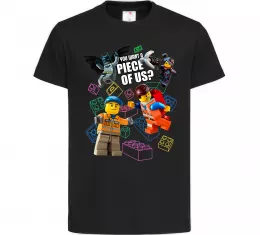 Детская футболка Lego You want a piece of us Черный фото
