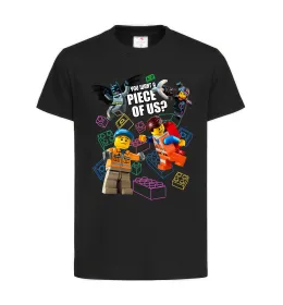 Детская футболка Lego You want a piece of us Черный фото