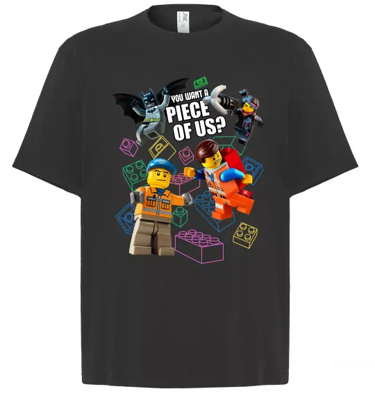 Футболка Оверсайз Lego You want a piece of us Черный фото