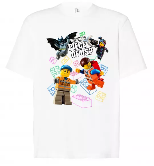 Футболка Оверсайз Lego You want a piece of us Белый фото