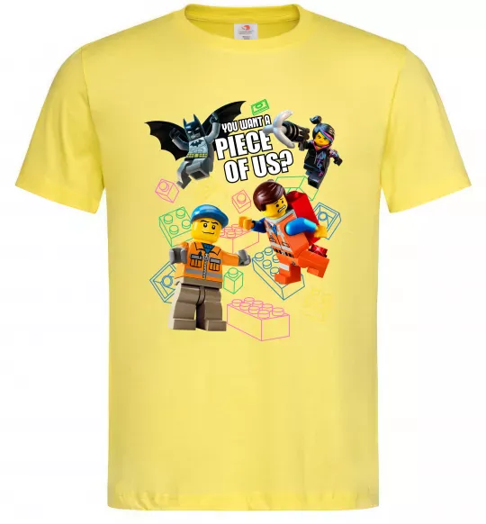 Чоловіча футболка Lego You want a piece of us Лимонний фото