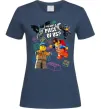 Жіноча футболка Lego You want a piece of us Темно-синій фото