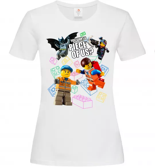 Жіноча футболка Lego You want a piece of us Білий фото