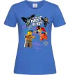Жіноча футболка Lego You want a piece of us Яскраво-синій фото