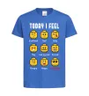 Детская футболка Lego today I feel Ярко-синий фото