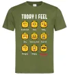 Мужская футболка Lego today I feel Оливковый фото