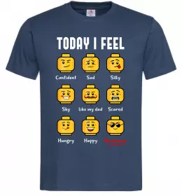Мужская футболка Lego today I feel Темно-синий фото