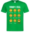 Мужская футболка Lego today I feel Зеленый фото