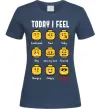 Женская футболка Lego today I feel Темно-синий фото