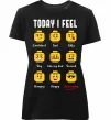 Жіноча преміум футболка Lego today I feel Чорний фото
