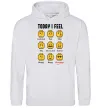 Мужская толстовка (худи) Lego today I feel Серый меланж фото