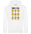 Женская толстовка (худи) Lego today I feel Белый фото