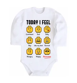 Дитячий бодік Lego today I feel Білий фото