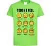 Детская футболка Lego today I feel Лаймовый фото