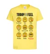 Детская футболка Lego today I feel Лимонный фото
