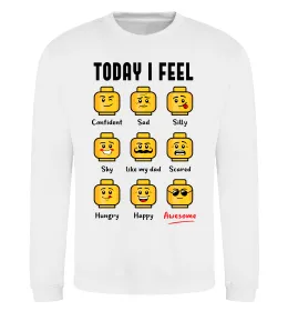 Свитшот Lego today I feel Белый фото