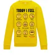 Дитячий світшот Lego today I feel Сонячно жовтий фото