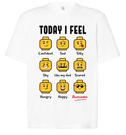 Футболка Оверсайз Lego today I feel
