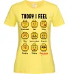 Женская футболка Lego today I feel Лимонный фото