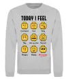 Свитшот Lego today I feel Серый меланж фото