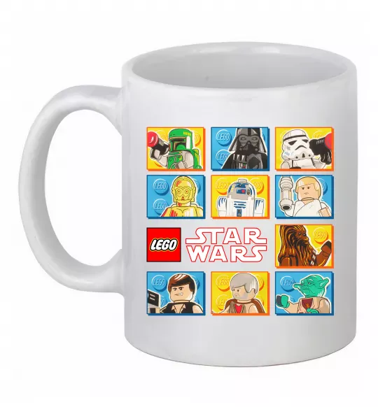 Чашка керамічна Lego Star Wars Білий фото