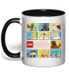 Чашка с цветной ручкой Lego Star Wars Черный фото