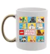 Чашка с цветной ручкой Lego Star Wars Золото фото