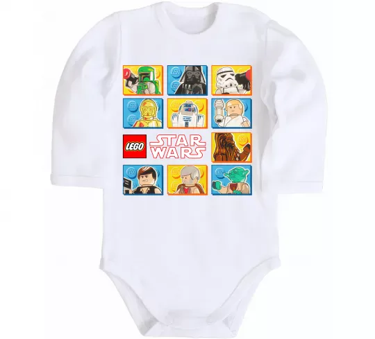 Детский боди Lego Star Wars Белый фото