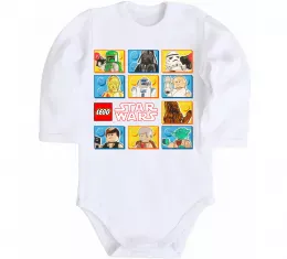 Детский боди Lego Star Wars Белый фото