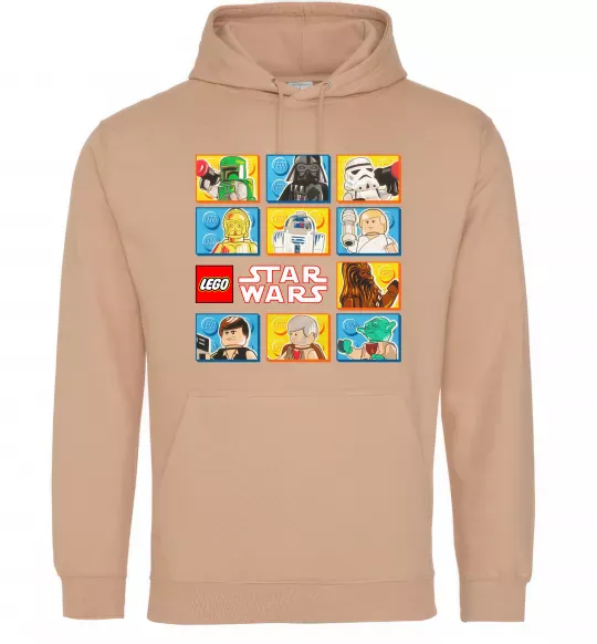 Мужская толстовка (худи) Lego Star Wars Песочный фото