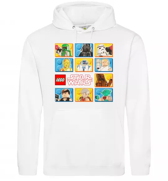 Женская толстовка (худи) Lego Star Wars Белый фото
