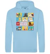 Жіноча толстовка (худі) Lego Star Wars Блакитний фото