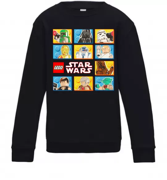 Детский Свитшот Lego Star Wars Черный фото