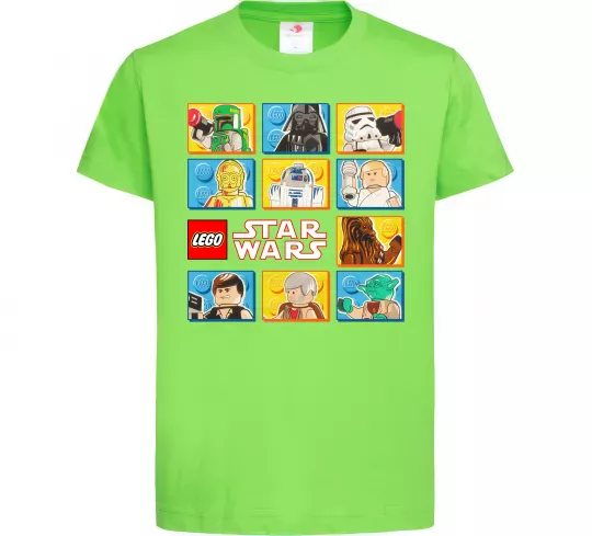 Детская футболка Lego Star Wars Лаймовый фото