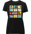 Женская премиум футболка Lego Star Wars Черный фото