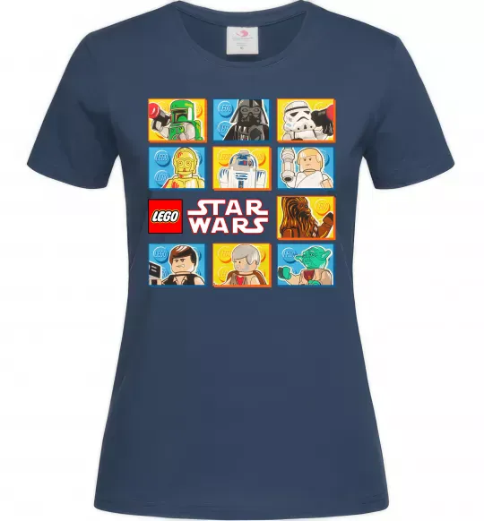 Жіноча футболка Lego Star Wars Темно-синій фото